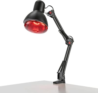 Cellista Infraroodtherapielamp 150W - Infrarood Warmtelamp - Warmtetherapielamp - Verstelbare Therapeutische Lamp - Voor Spier- en Gewrichtspijn - E27 - 220V