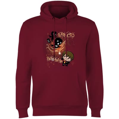 Harry Potter Kids Expecto Patronum Hoodie - Burgundy - S