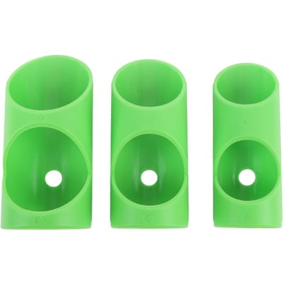 Outil de coupe de tuyau en mousse 3 pièces, guide de coupe d'isolation de tuyau ABS, fixation d'alignement précis pour la maison vert