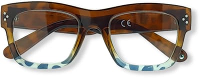 Noci Eyewear QCE301 Rumble Leesbril +4.50 - Glanzend demi met blauw
