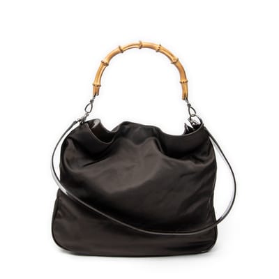 Large Bamboo Hobo   schoudertas