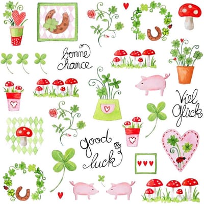 Servetten 33x33cm 20 stuks A.L.C. Lovely Luck