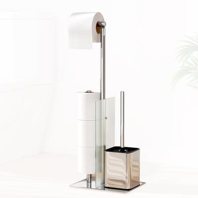 DailySupplies® Toiletbutler - Toiletrolhouder Staand - Roestvrij Staal