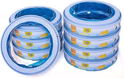 Navulcassettes Luieremmer - Wegwerpzakjes Emmer - Frisse Babykamer - Hoogwaardig Barrièremateriaal - 35x17x17 cm