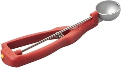 St鯿kel IJsportioneerlepel - �mm - 1/60Ltr - Rood