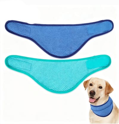 Koelband hond - Koelhalsband voor honden - koelhalsband hond - Koelband - Coolband hond - Instant Chill Out - verstelbare huisdiersjaal - zomer buiten ijskraag koeler - voorkomt zonnesteek voor kleine - middelgrote en grote rassen