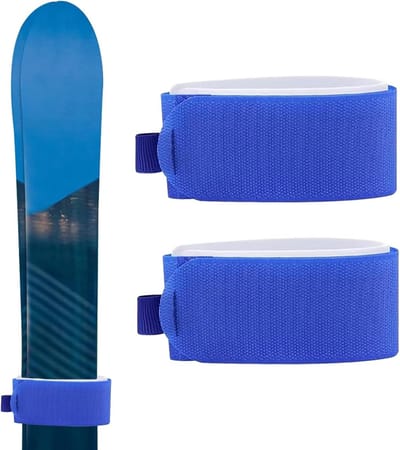 Verstelbare Skidraagriemen 2-Pack - Antislip Beschermpads met EVA Vulling voor Ski en Snowboard Transport - Ideaal voor Wintersport en Reizen