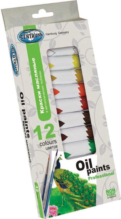 Hobby Mate Oil colors etc. 12 tubes of 12 ml.