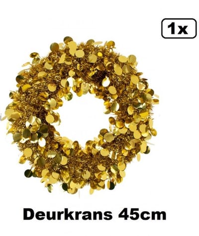 Deurkrans 45 cm Goud Brandveilig