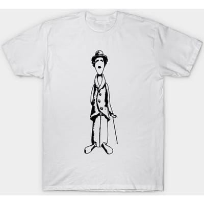 T-shirt Dames Inked Charlie Chaplin Inktober Special Harajuku Print Kawaii T-shirt Zomer Korte Mouw Dames T-shirt Top Tee L