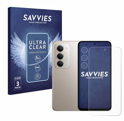 Savvies - Screenprotector voor Xiaomi Redmi 15 (Voor+Camera) - Folie Beschermfolie transparant 6 Stuks
