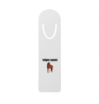 Hacebo® - paard metalen boekenlegger - Paarden - paardenliefhebebrs - met eigen naam - Paarden spullen - Gepersonaliseerd - Bladwijzer boekenleggers - 12.7 cm x 3.2cm