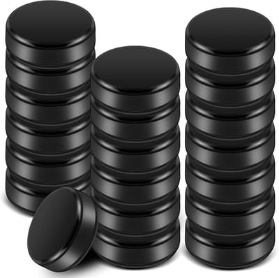 Mini Hockey Pucks Zwart voor Tafelspellen en Hobby - Set van 20