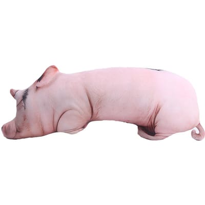 44cm Schattig Gesimuleerd Varkentje Pluche Speelgoed Kawaii Hondje Varkentje Pop Zacht Simulatie Pluche Kussen Kamer Decoratie Kalmerende Metgezel Verjaardagscadeau gray