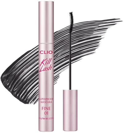 CLIO Kill Lash Mascara Superproof Mascara Fin Long Courbant 01 Vanilla Black