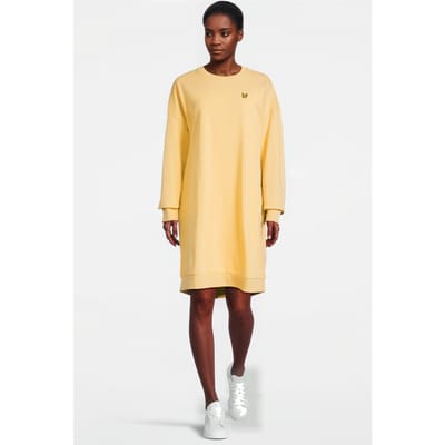 Lyle & Scott Sweatshirt Dress W796 Soft Golden Yellow Taglia: 6 | Abiti Midi Outlet | Donna | Giallo