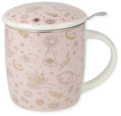 Theemok set Mystieke symbolen goud – 400 ml
