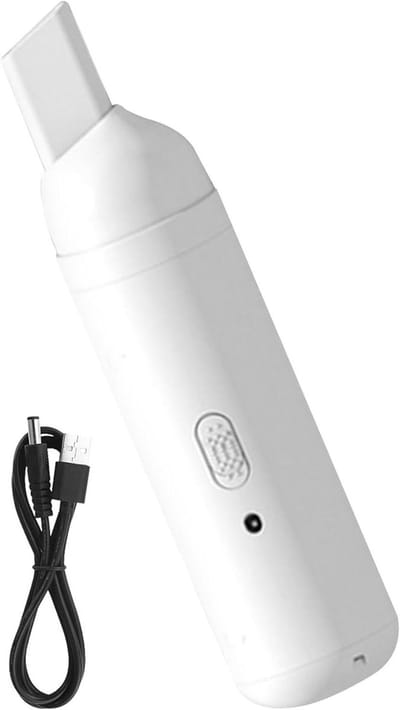 Draadloze handstofzuiger - Draagbare reiniger - Auto en kantoor - USB oplaadbaar - Compact formaat - Wit