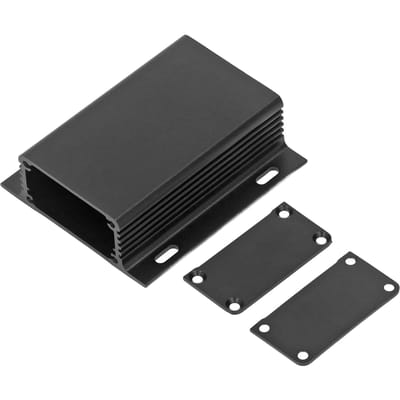 Aluminium Elektrische Doos Waterdichte Aansluitdoos Behuizing Geïntegreerd Type 25x71x80mm Zwart