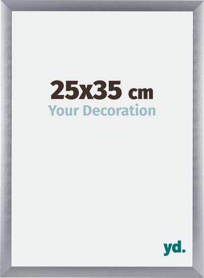 Your Decoration - Fotolijst 25x35 cm - Aluminium - Zilver Geborsteld - Tucson