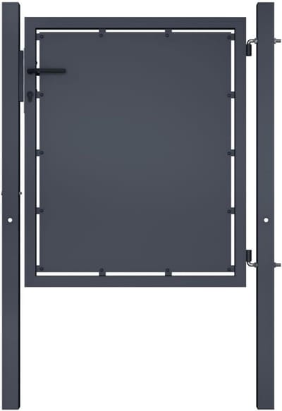 Garden Gate, Steel, 100 x 100 cm, Anthracite, Fence Door, Garden Door, Fence, Interior Door, Gate for Garden, Backyard, Patio