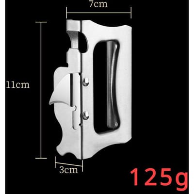 Nouveau épaississement Acier Inoxydable Ouvre-Bouteille Bocal Portable Gadget de Cuisine Ouvre-Boîte Portable Pour Urgence Ouvre-Bouteille Fête white