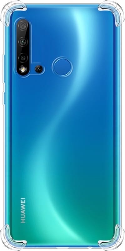 Hoesje Geschikt voor Huawei P20 Lite 2019 Anti Shock silicone back cover/Transparant hoesje