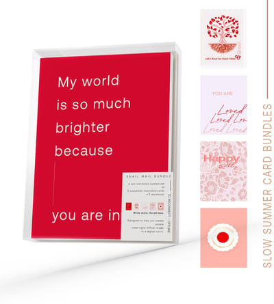 Glimmery Moments® | Wenskaarten Set – 5 Luxe Kaarten met Parelmoer Enveloppen – Valentijn, Verjaardag & Zomaar Cadeau – Liefdeskaarten – Analog Bag Cadeau-idee 2026