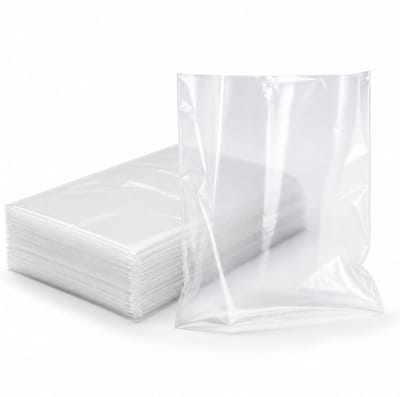 Inpakr Noppenfolie Zakjes Transparant - 400 x 400 + 50 mm - 3-laags (10 mm nop) | 80 micron - Plakstrip - 125 stuks