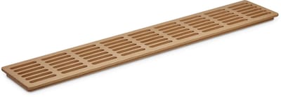 Ventilatierooster van massief beukenhout, naturel 550 x 100 x 15 mm, kwaliteits-ontluchtingsrooster, van SO-TECH