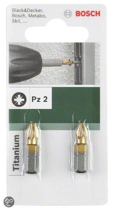 Bosch - Schroefbit Titanium PZ PZ 1, 25 mm