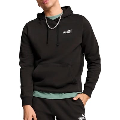 PUMA ESS Small No. 1 Logo Hoodie FL Unisex Trui - Puma Black