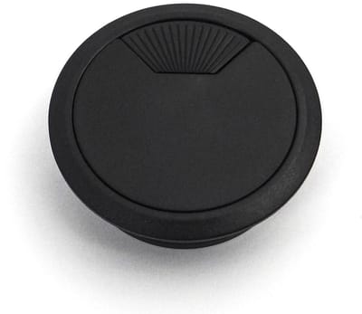 10 stuks SOTECH kabeldoorlaat, kunststof zwart, boormaat Ø 59 mm