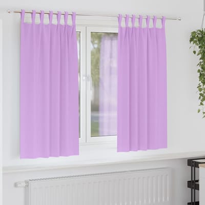 vidaXL Zwart-out Gordijnen met Ringen 2 st Paars 175 x 140 cm
