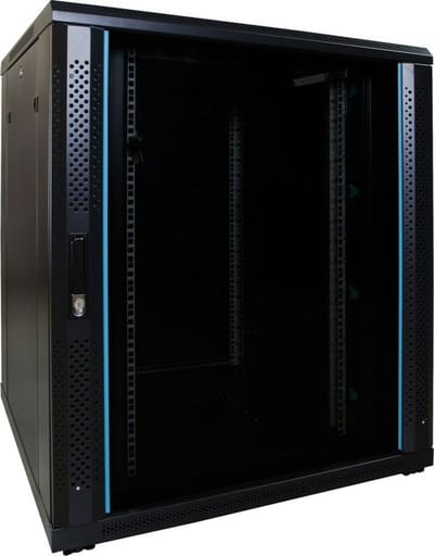 DSIT 18U serverkast met glazen deur 800x800x1000mm (BxDxH) - serverbehuizing - serverrack - 19 inch