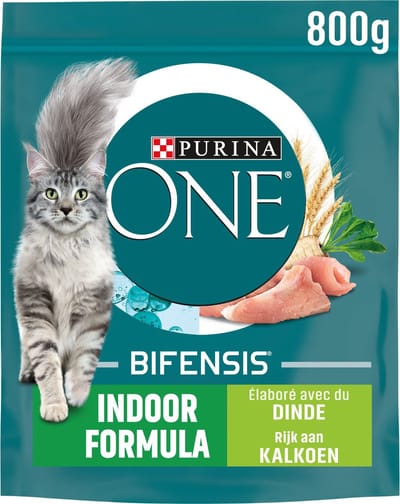 Purina ONE Indoor Kalkoen 2x 800 gr
