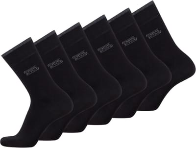 camel active Katoen socks in een pak van 6 - Maat menswear-39-42 - Zwart
