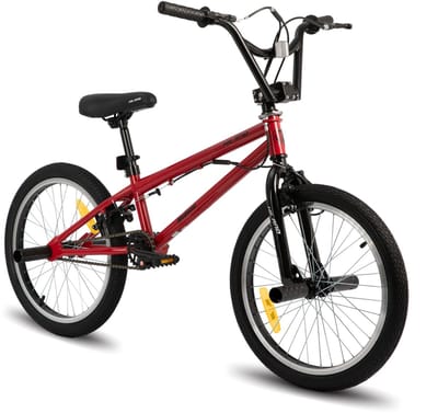 Hiland 20 Inch Freestyle BMX Fiets - Voor Kinderen & Jeugd - 360 Graden Gyro Systeem - Inclusief 4 Pegs (Voetsteunen) - Meerdere Kleuren - Geschikt voor buitenactiviteiten in de lente