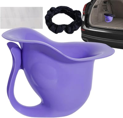 Draagbaar Potje - Kinder Toilet - Zindelijkheidstraining - Antislip Veiligheidsbasis - 20.4 x 18.7 x 15.6 cm - Paars