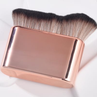 Zachte Zelfbruiningsborstel voor Gezicht en Lichaam - Draagbare Borstel voor Perfecte Tan en Make-up