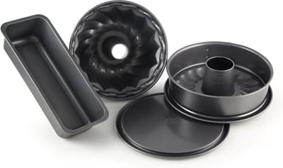 Dr. Oetker Bakvorm set Baking Harmony, 4 stuks . zwart