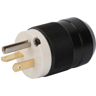 Prise d'alimentation américaine 125 V, connecteur étanche à 3 pôles de qualité industrielle (20A 125V) white
