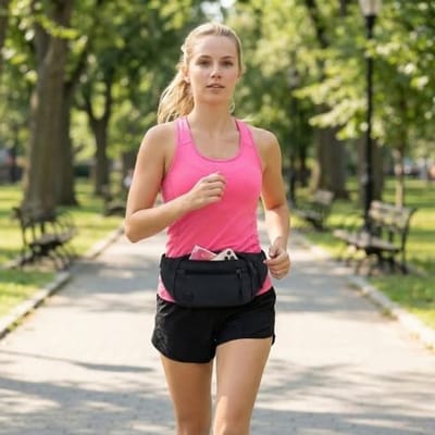 Verstelbare waterdichte heuptas van nylon voor sport, outdoor, fietsen en dagelijks gebruik, 35 cm