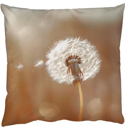 Sierkussens - Kussentjes Woonkamer - 50x50 cm - Paardenbloem - Beige - Natuur - Bloem
