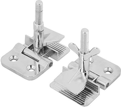 Dailygoods- Vlinder Scharnier Klem - 2 Stuks - Gegalvaniseerd Metaal - Zeefdruk Klemmen - Positieve Vergrendeling - Afmetingen 85x85x60 mm - Zeefdrukklem