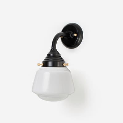 Buitenlamp - Wandlamp High Button Curve Zwart - Art Deco Trade