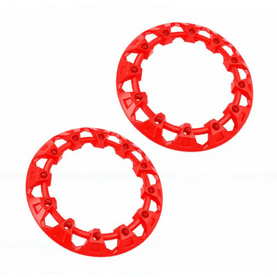 2 STUKS ATV Wielkap Universeel Plastic Stijlvolle ATV Velg Naaf Beschermkap voor 8 Inch Wielen Rood rood