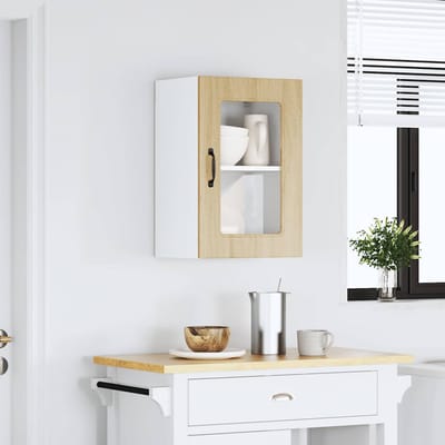 vidaXL - Keukenbovenkast - met - glazen - deur - Kalmar - sonoma - eikenkleur