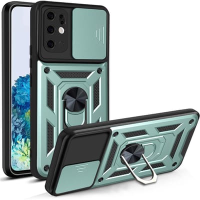 Voor Samsung S20 5G S 20 FE S20 Ultra S20 Plus Bumper Achterkant Schokbestendig Metaal Magnetische Ring Pantser Telefoonhoesjes For Galaxy S20 UItra