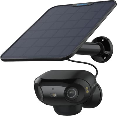 Beveiligingscamera Set - Draadloze Camera - Huis Beveiligen - 180° Zonder Dode Hoek - 4K UHD - Zwart